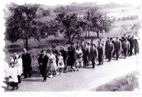 Prozession zum Friedhof 1962